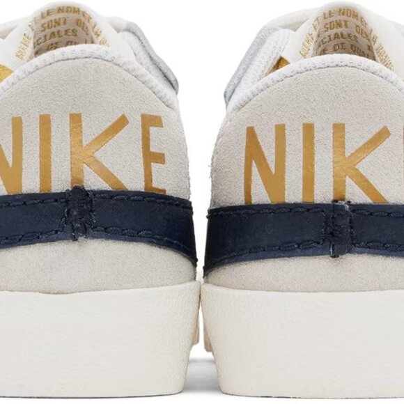 Nike Blazer Low 77 Jumbo FZ6773-100 Sneakers Men's Navy White Lifestyle Shoes 10 - Picture 10 of 13